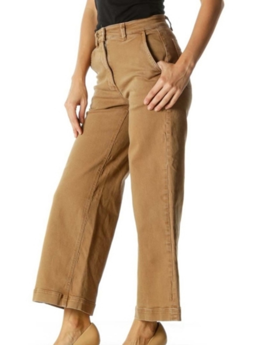 Everlane Cropped Wide Leg Pants